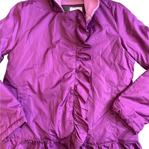 Athletech Girls Jacket with Hood Purple Light/Medium Warm Size XL (14-16) - Picture 3 of 8